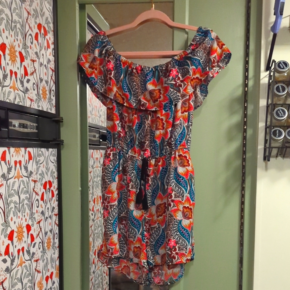 Floral Off-Shoulder Romper